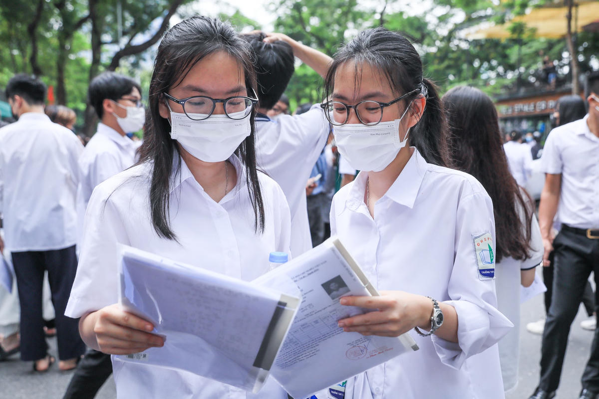 Thí sinh dự thi tốt nghiệp THPT năm 2022. Ảnh: Quang Vinh