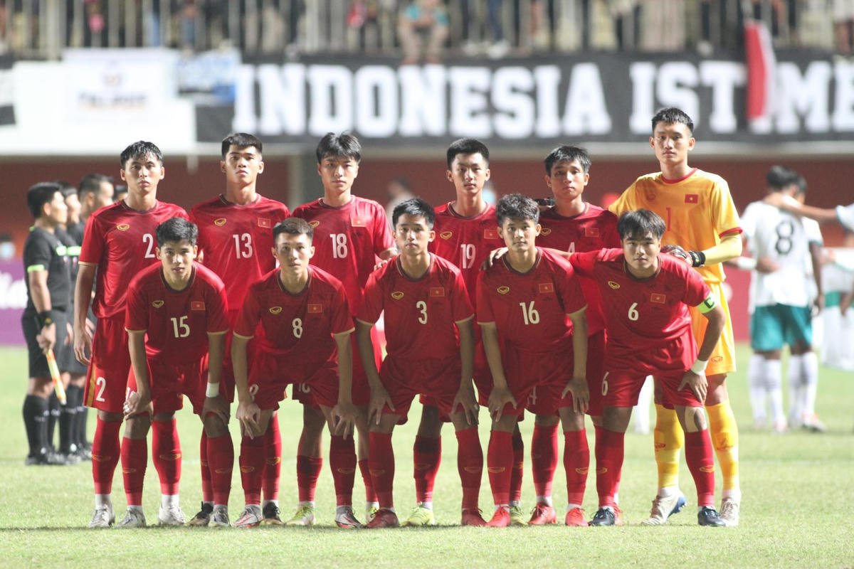 Đội hình ra sân của U16 Việt Nam (Ảnh: VFF).