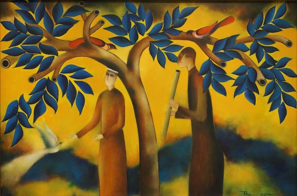 Tranh: Nguyễn Quang Thiều.  