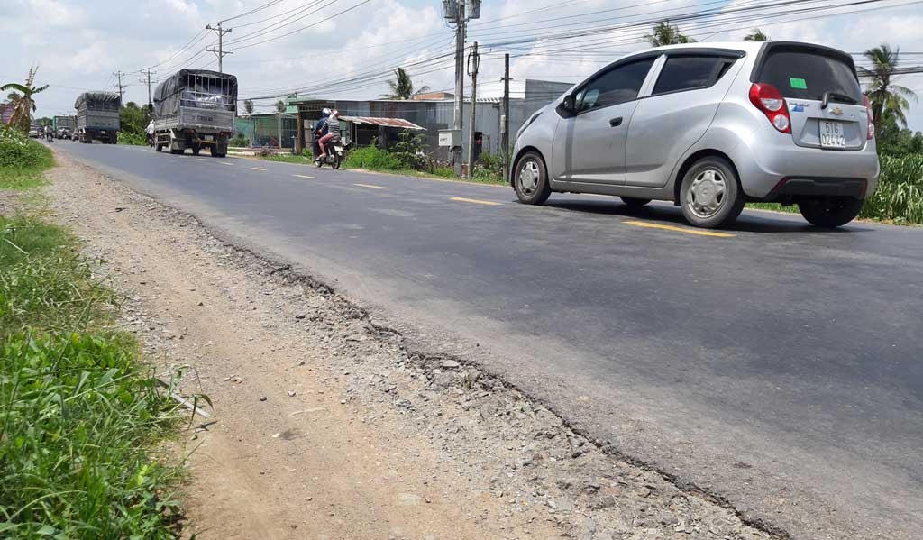 Hình ảnh tuyến Quốc lộ 62. Ảnh: Báo Long An.