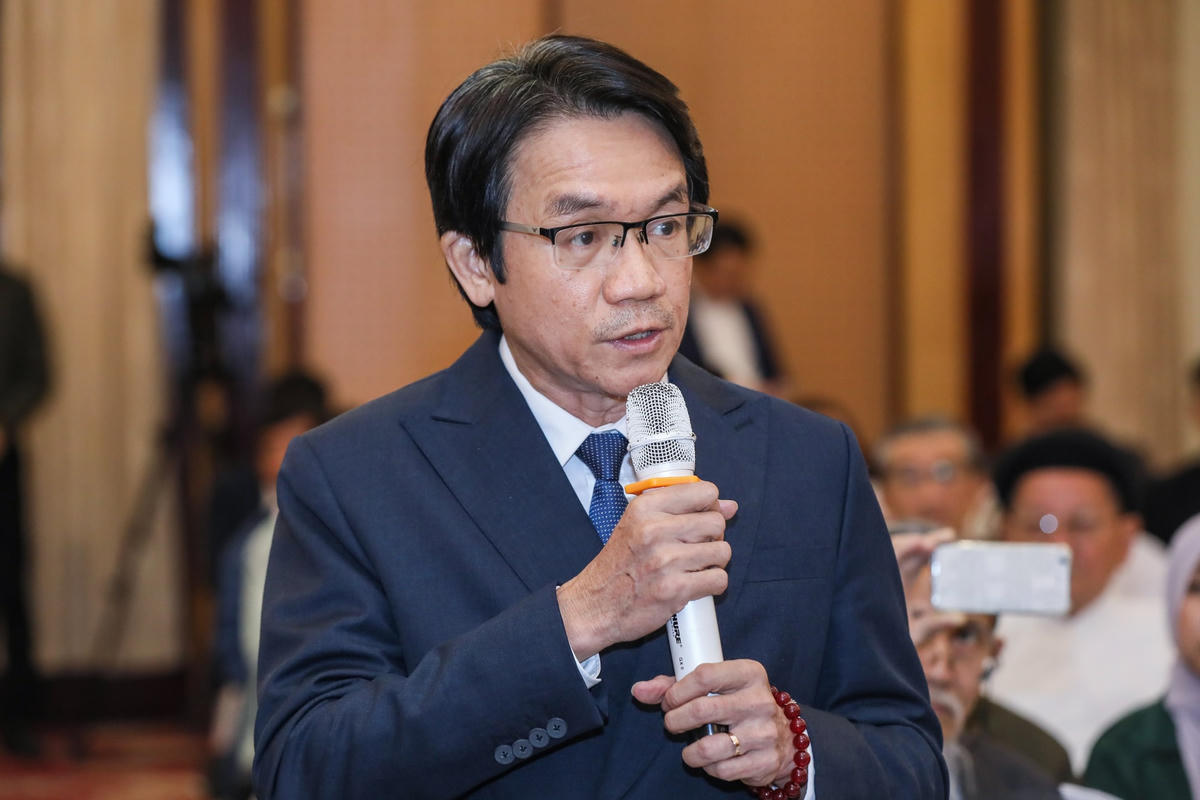 Ông Trần Việt Anh, Phó Chủ tịch Hiệp hội Doanh nghiệp Thành phố Hồ Chí Minh phát biểu tại Hội nghị. Ảnh: Quang Vinh.