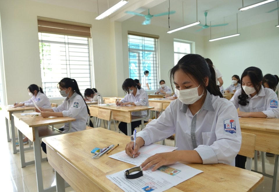 Thí sinh dự thi vào lớp 10 Hà Nội năm học 2023- 2024.