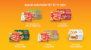 Bộ sản phẩm đồ uống TH Tết Ất Tỵ 2025.