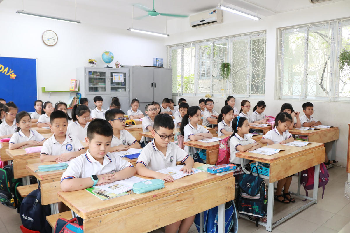 Học sinh Trường Tiểu học Đông Thái (Hà Nội).