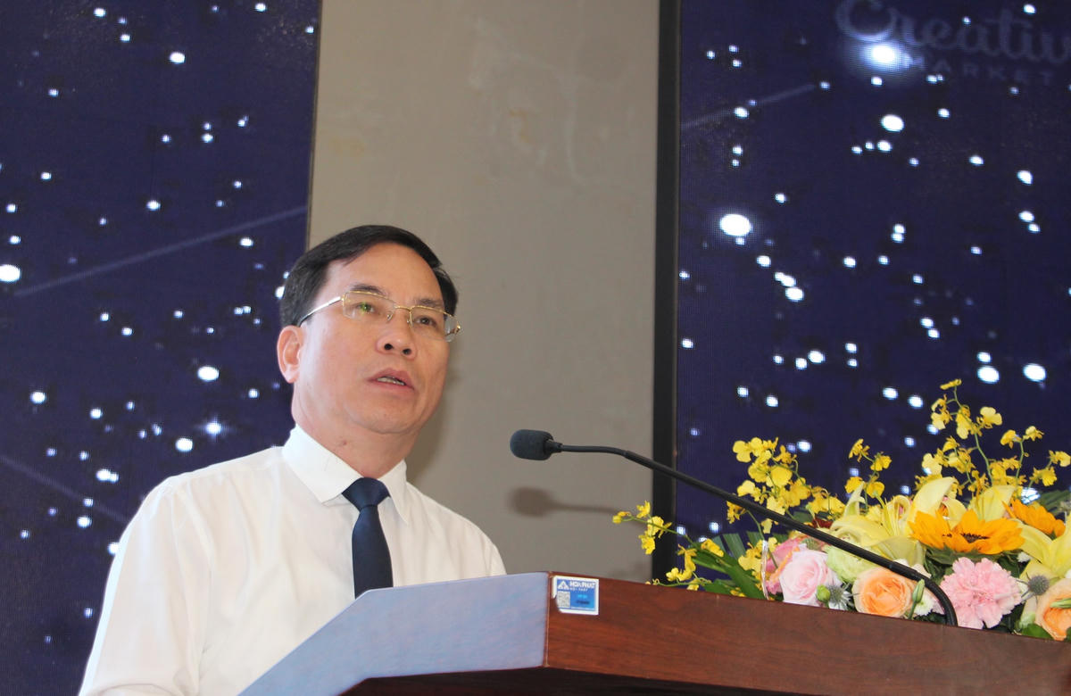 Ông Nguyễn Thanh Hồng, Giám đốc Sở VHTTDL tỉnh Quảng Nam phát biểu tại Hội thảo.