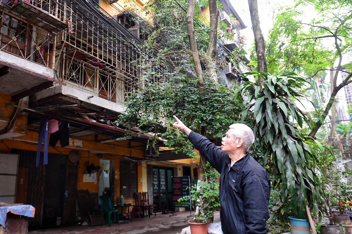 “Dù rất lo lắng, đặc biệt khó chịu vào những ngày nồm ẩm, nhưng không biết đi đâu nên chúng tôi vẫn phải cố gắng bám trụ ở đây. Chúng tôi mong thành phố sớm xây dựng lại các khu tập thể cũ để người dân không còn phải sống trong không gian chật chội, tù túng, bất an, không mưa cũng dột như này nữa", ông Quý nói.
