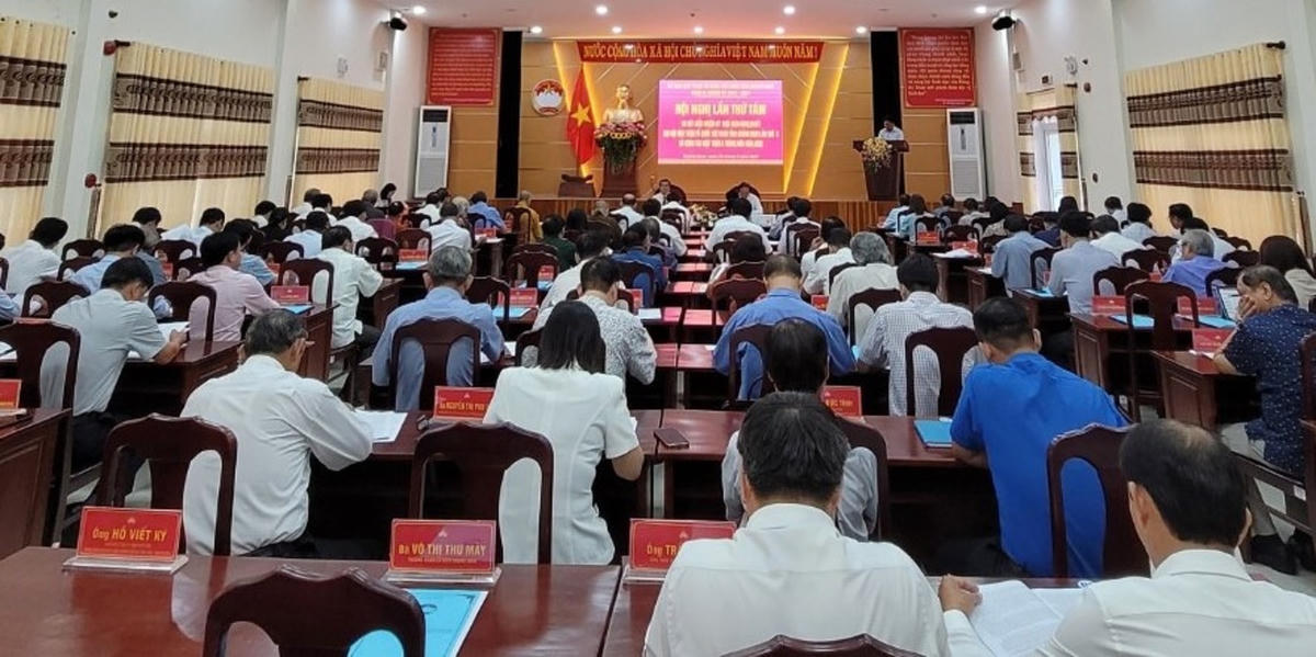 Quang cảnh hội nghị Ủy ban MTTQ Việt Nam tỉnh Quảng Nam lần thứ 8.