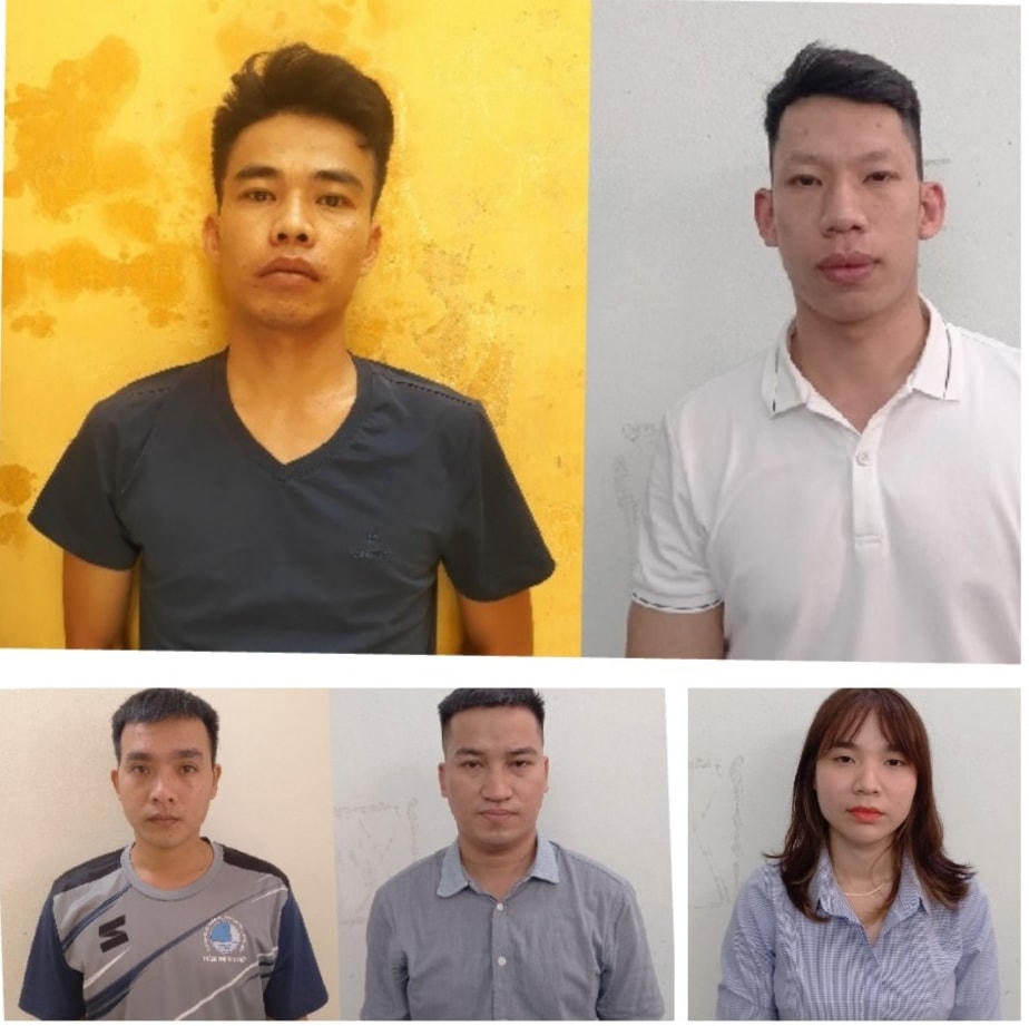 5 đối tượng tại cơ quan điều tra Công an.