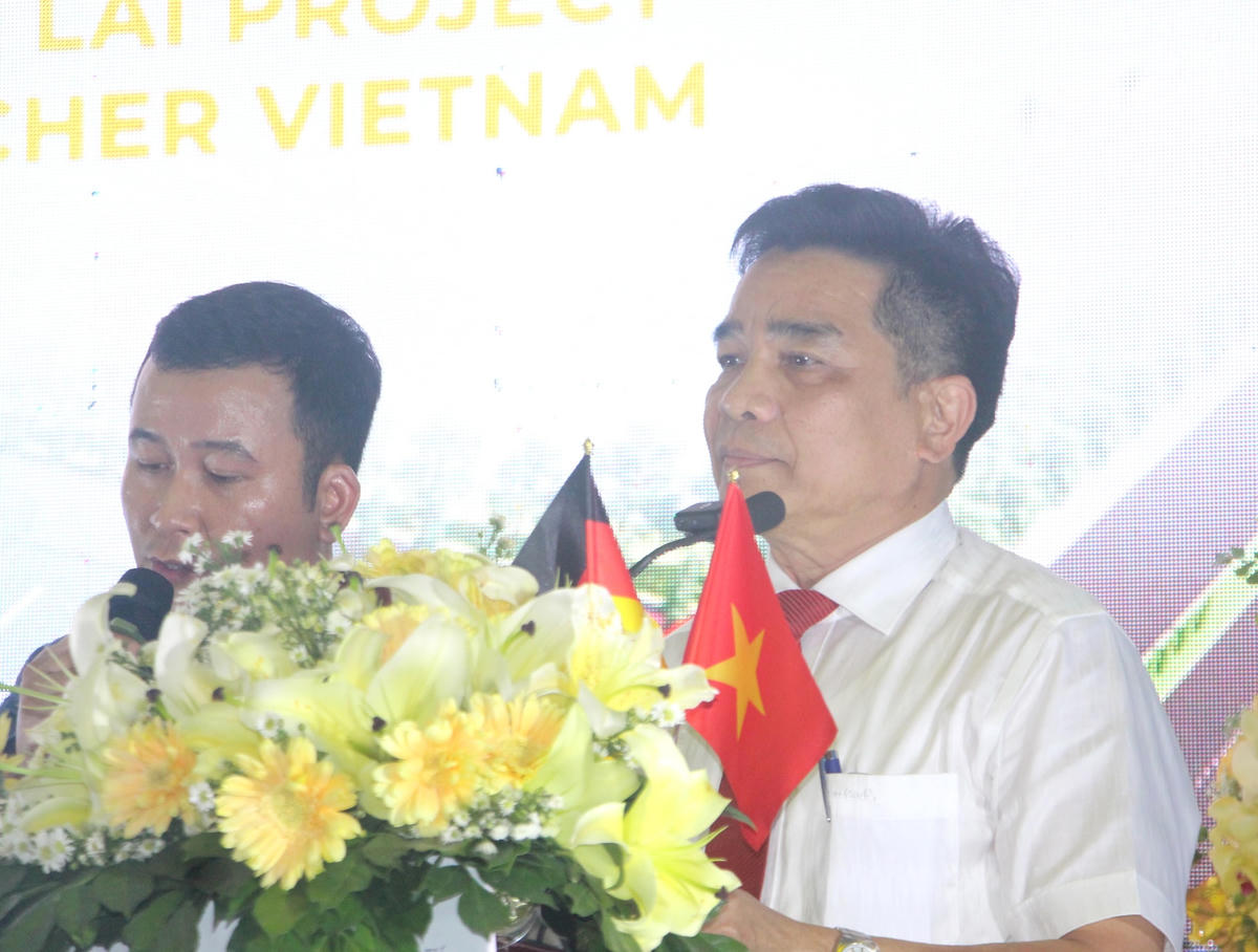 Ông Lê Văn Dũng, Phó Bí thư Thường trực Tỉnh ủy Quảng Nam phát biểu tại Lễ khởi công.