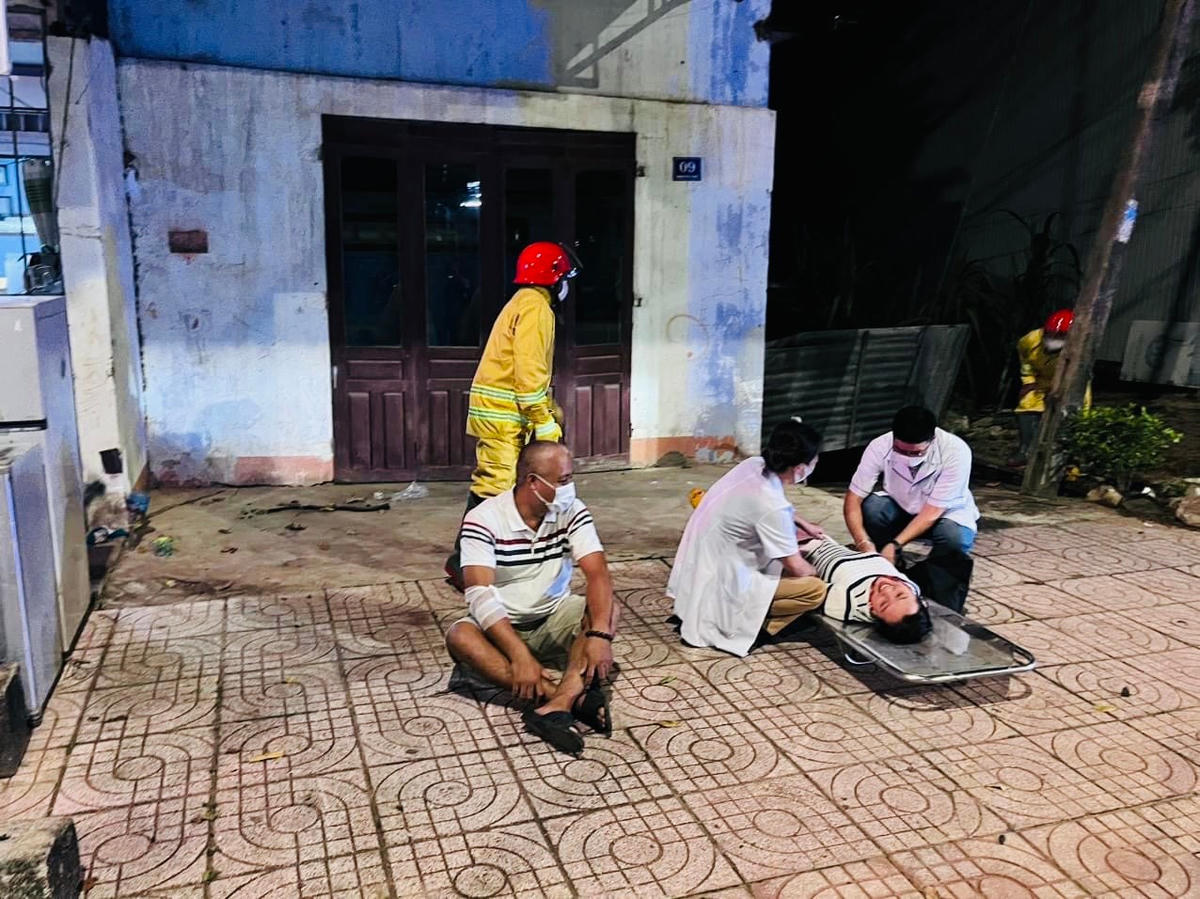 Thực tập phương án chữa cháy và cứu nạn, cứu hộ tại huyện Krông Bông.