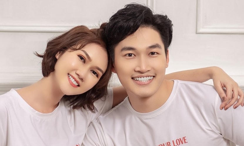 Cặp đôi trong một bức hình chung khi còn mặn nồng. Ảnh: FBNV.