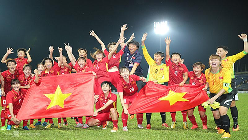 Tuyển nữ Việt Nam ở vị trí thứ 34 trên bảng xếp hạng FIFA trong hai tháng cuối năm 2022.