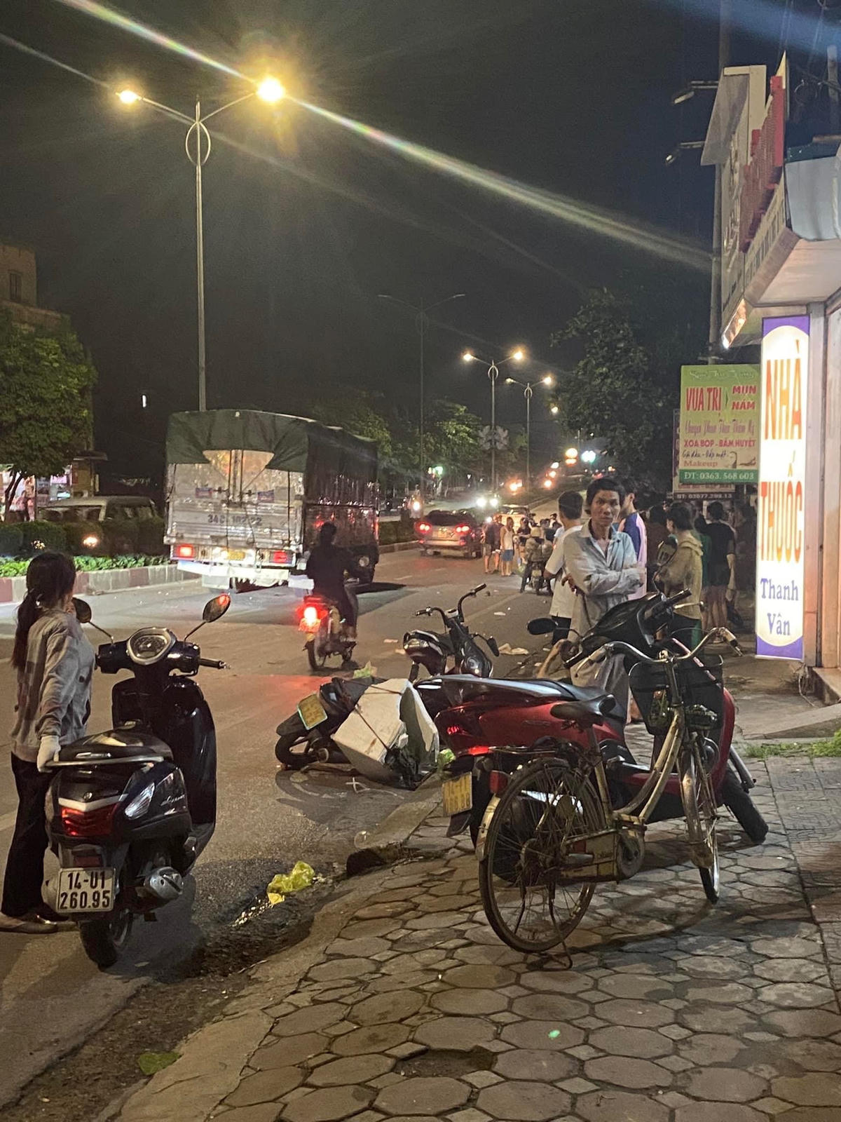 Hiện trường vụ tai nạn. Ảnh: Otofun Quảng Ninh.