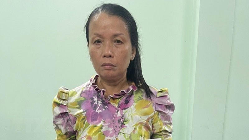 Đối tượng Trần Thị Ngọc Dung. (Ảnh: TTXVN phát).