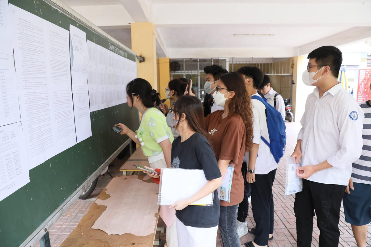 Thí sinh dự thi tốt nghiệp THPT năm 2023. Ảnh: Quang Vinh.