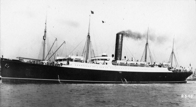 Chiếc thuyền RMS Carpathia.