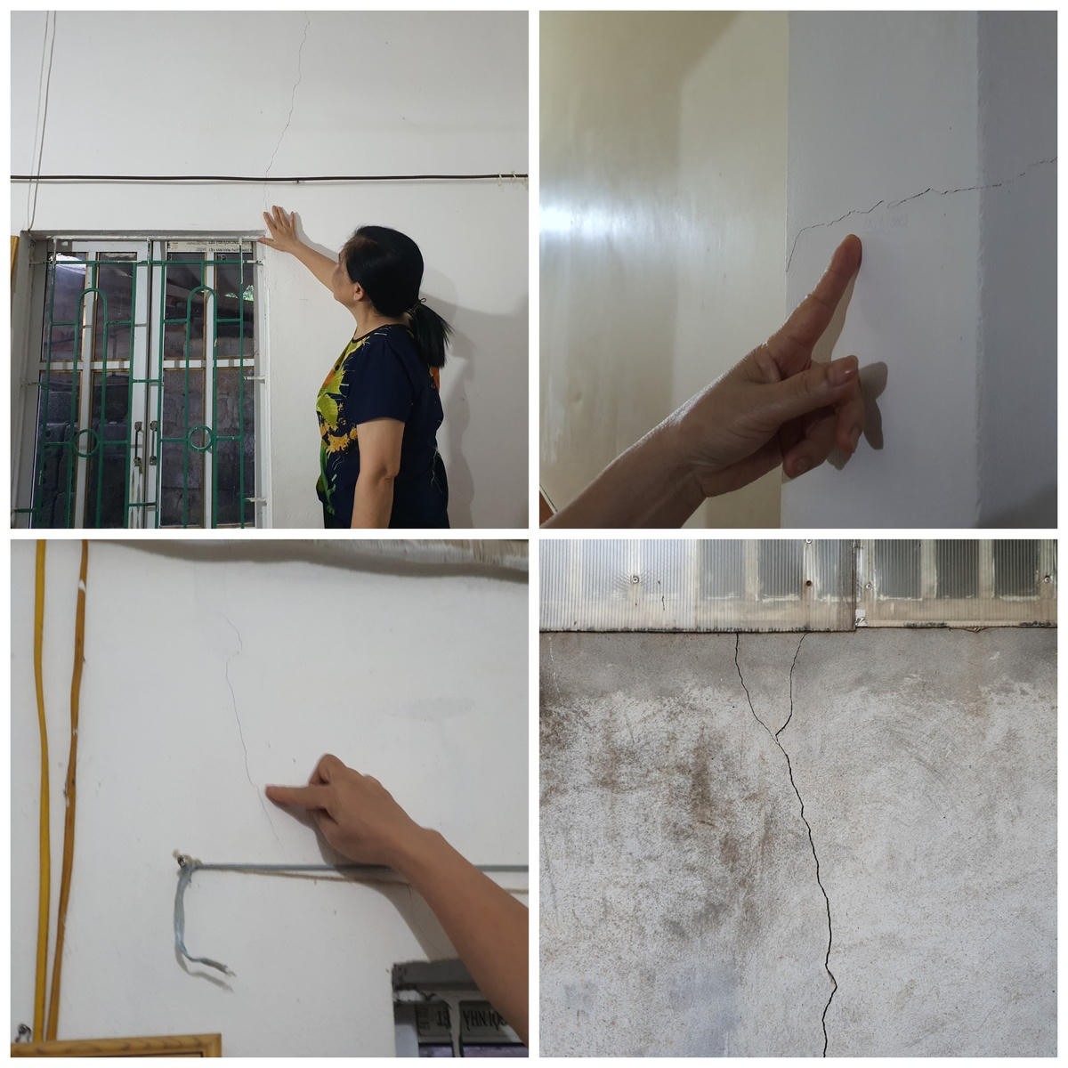 Theo phản ánh người dân, hoạt động nổ mìn của 2 mỏ đá Thanh Hồng và Hòa Tiến khiến nhiều nhà dân bị nứt.