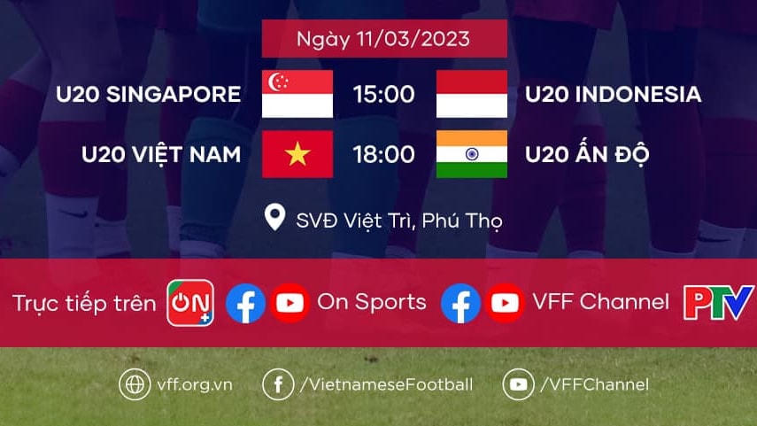 Lịch thi đấu của U20 nữ Việt Nam ngày 11/3.