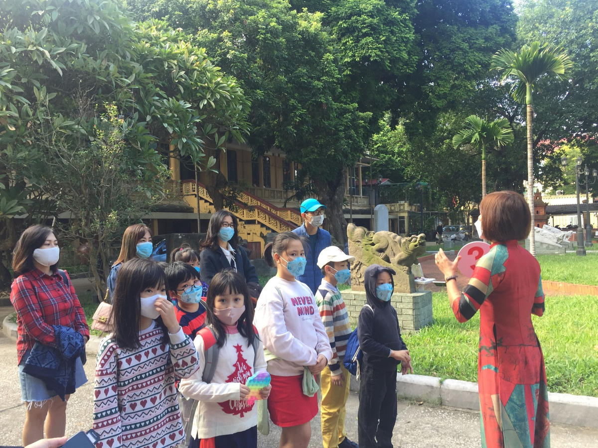 Học sinh trải nghiệm tại bảo tàng. ảnh minh họa.