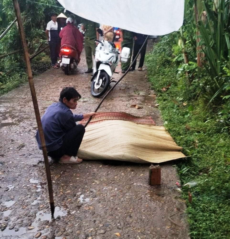Nơi ông L. bị tông tử vong.