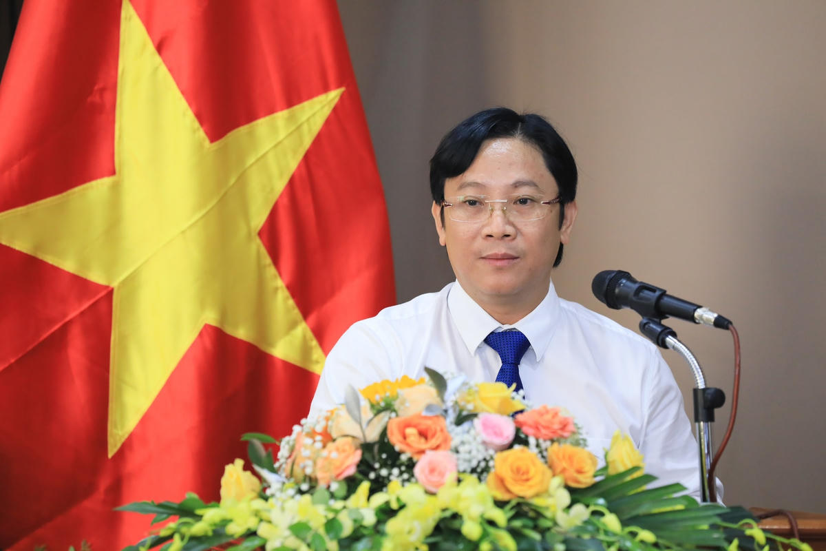 Quyền Tổng Biên tập Lê Anh Đạt, Bí thư Chi bộ nhiệm kỳ 2020 - 2022 thông qua báo cáo công tác.