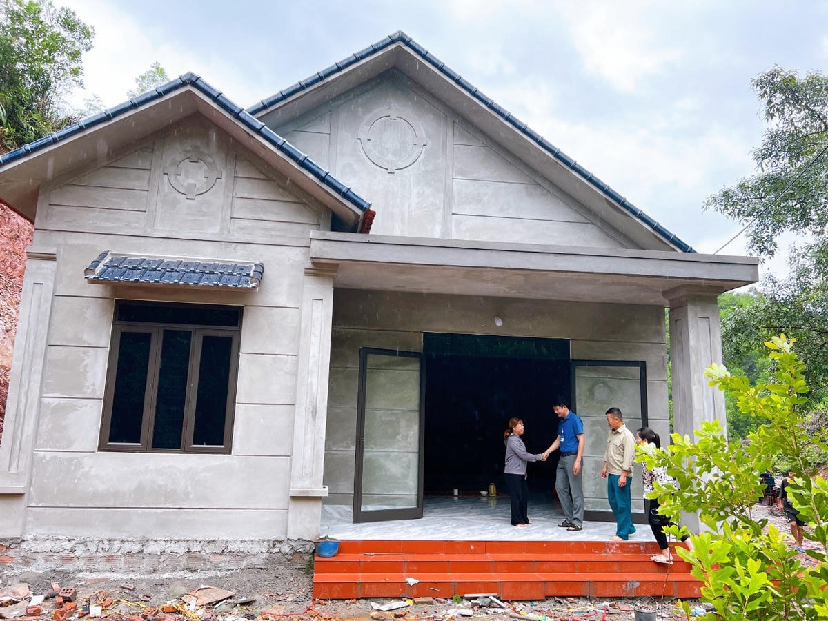Căn nhà mới của anh Trương Văn Minh, thôn Thủy Cơ, xã Tiên Lãng, huyện Tiên Yên (Quảng Ninh).