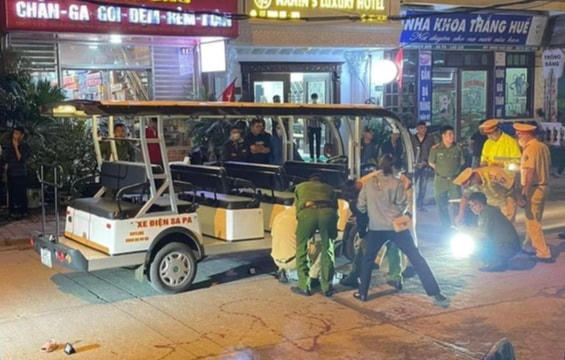 Hiện trường nơi xảy ra vụ tai nạn. Ảnh: Dân Trí.