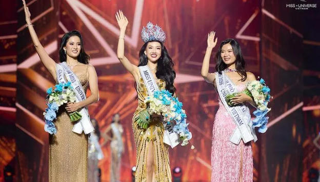 Top 3 Miss Universe Vietnam 2023. Nguồn: VTC.