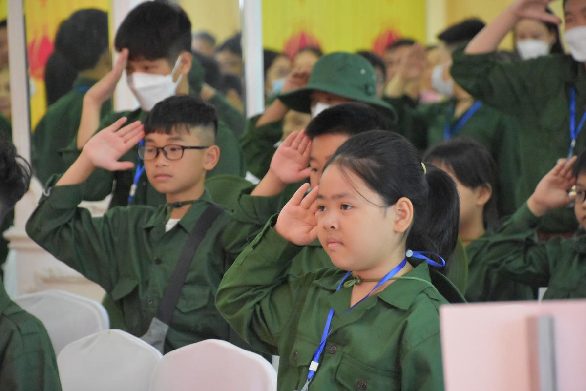 Tại buổi lễ, các học viên đều bày tỏ sự hào hứng, thích thú bước vào kỳ huấn luyện. 