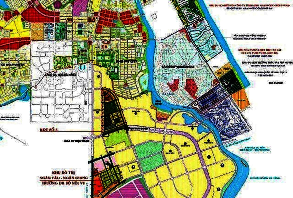Sơ đồ quy hoạch dự án Đại học Đà Nẵng.
