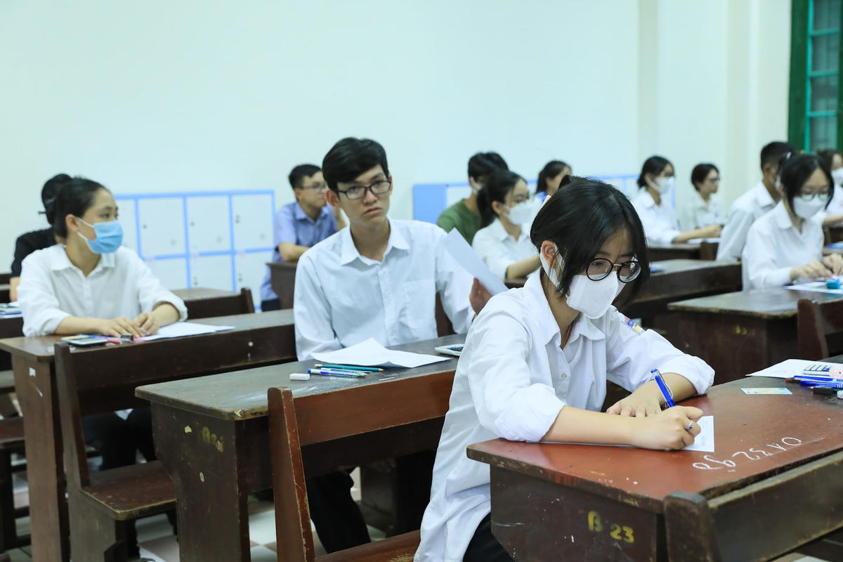 Thí sinh dự thi tốt nghiệp THPT năm 2022.  Ảnh: Phạm Quang Vinh