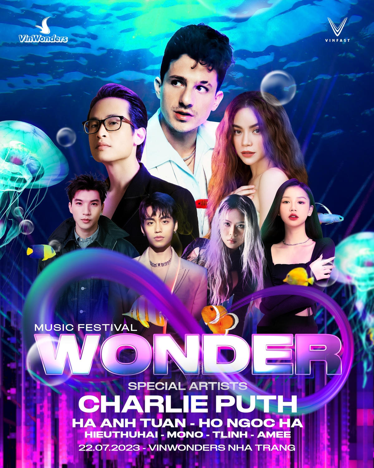 8Wonder có sự đổ bộ của dàn line-up cực xịn từ Việt Nam. 8Wonder sẽ là đại nhạc hội được tổ chức hàng năm và được kỳ vọng sẽ xứng danh như "Coachella Việt Nam". Ảnh: VinWonder.