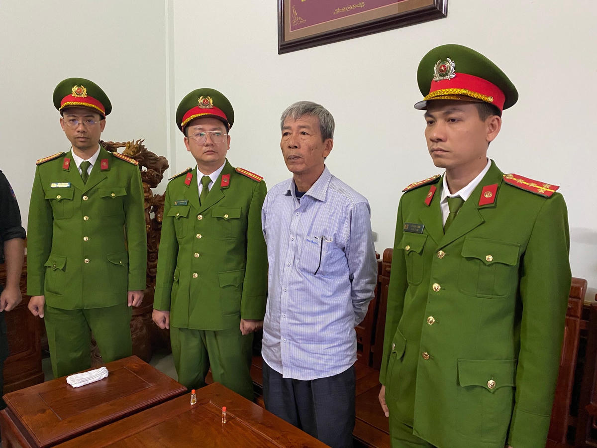 Đối tượng Lê Hữu Tiến - nguyên Giám đốc Công ty 878 tại thời điểm bị bắt giữ.