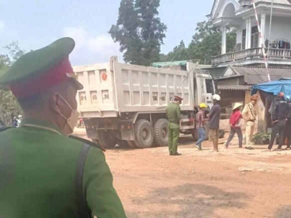 Hiện trường vụ tai nạn. Ảnh: H.D..