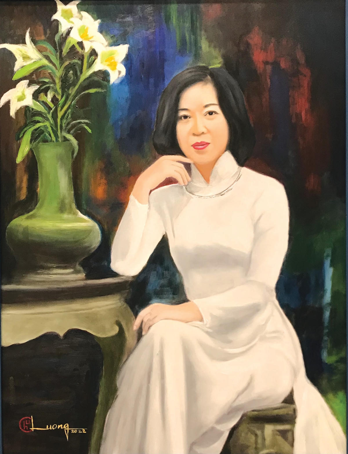 Tranh: Chu Lượng.  