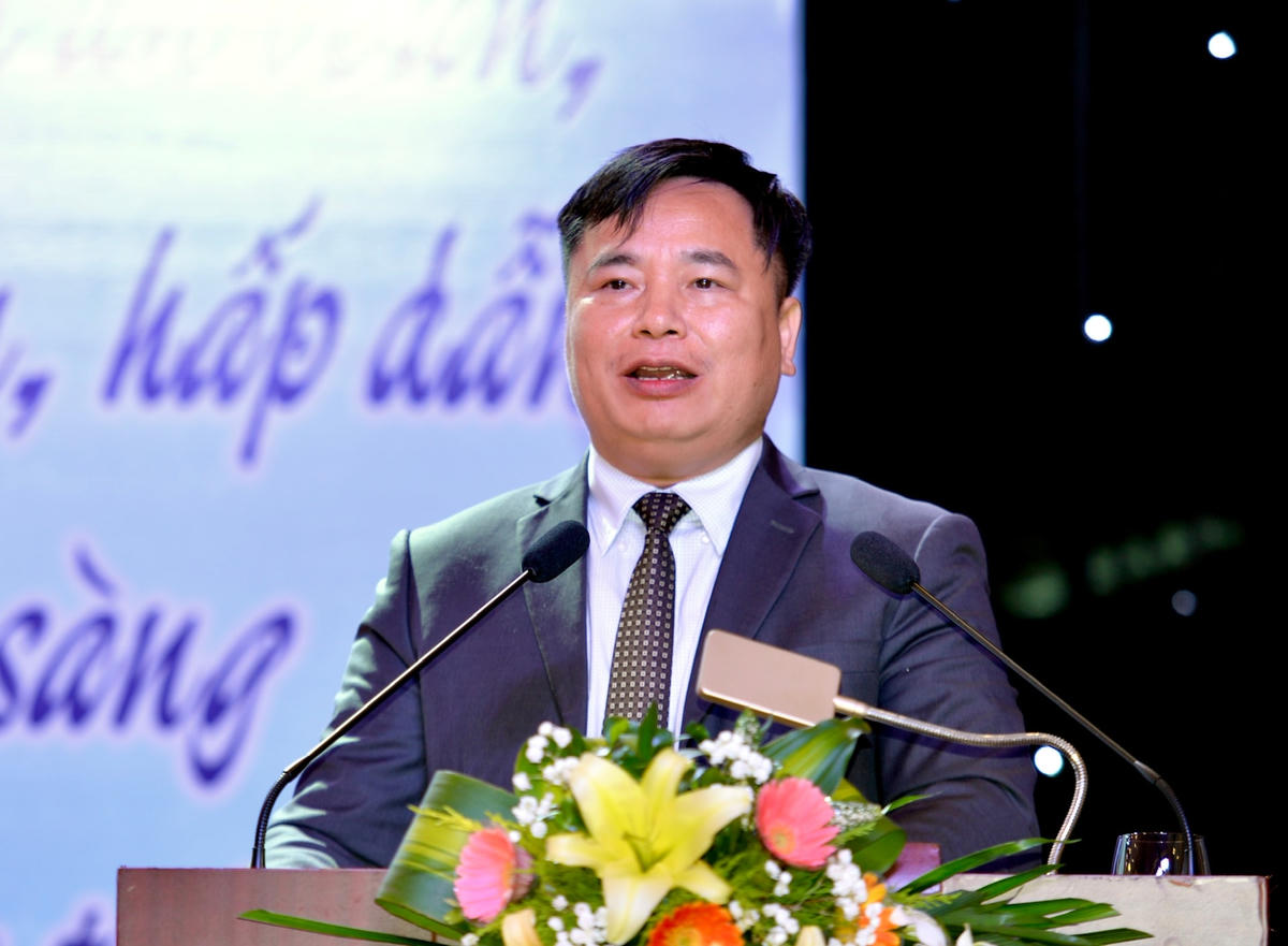 Ông Nguyễn Anh Tuấn, Viện trưởng Viện Nghiên cứu Phát triển Du lịch phát biểu tại Hội nghị.