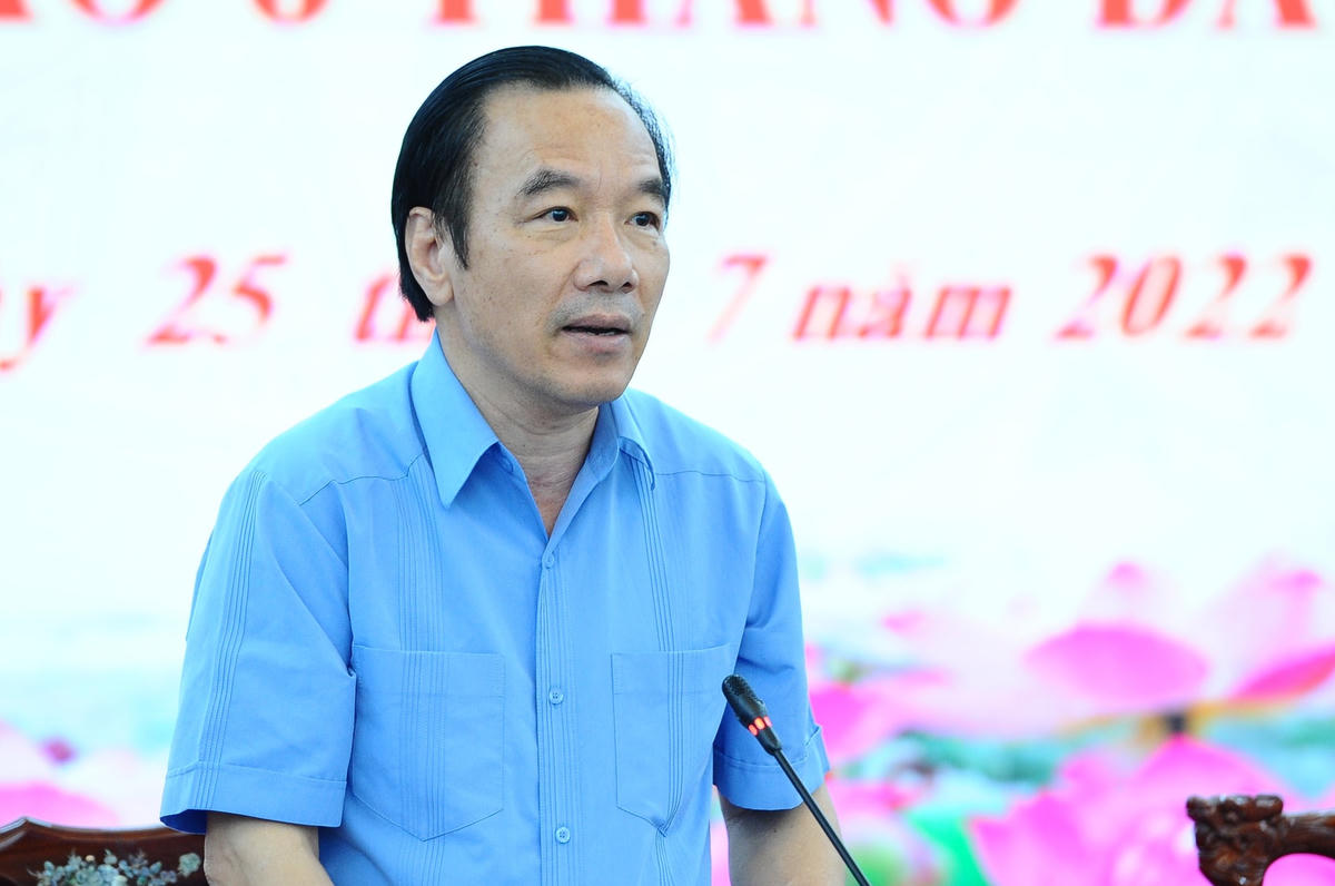 Phó Chủ tịch Ngô Sách Thực phát biểu tại Hội nghị. Ảnh: Minh Đức.