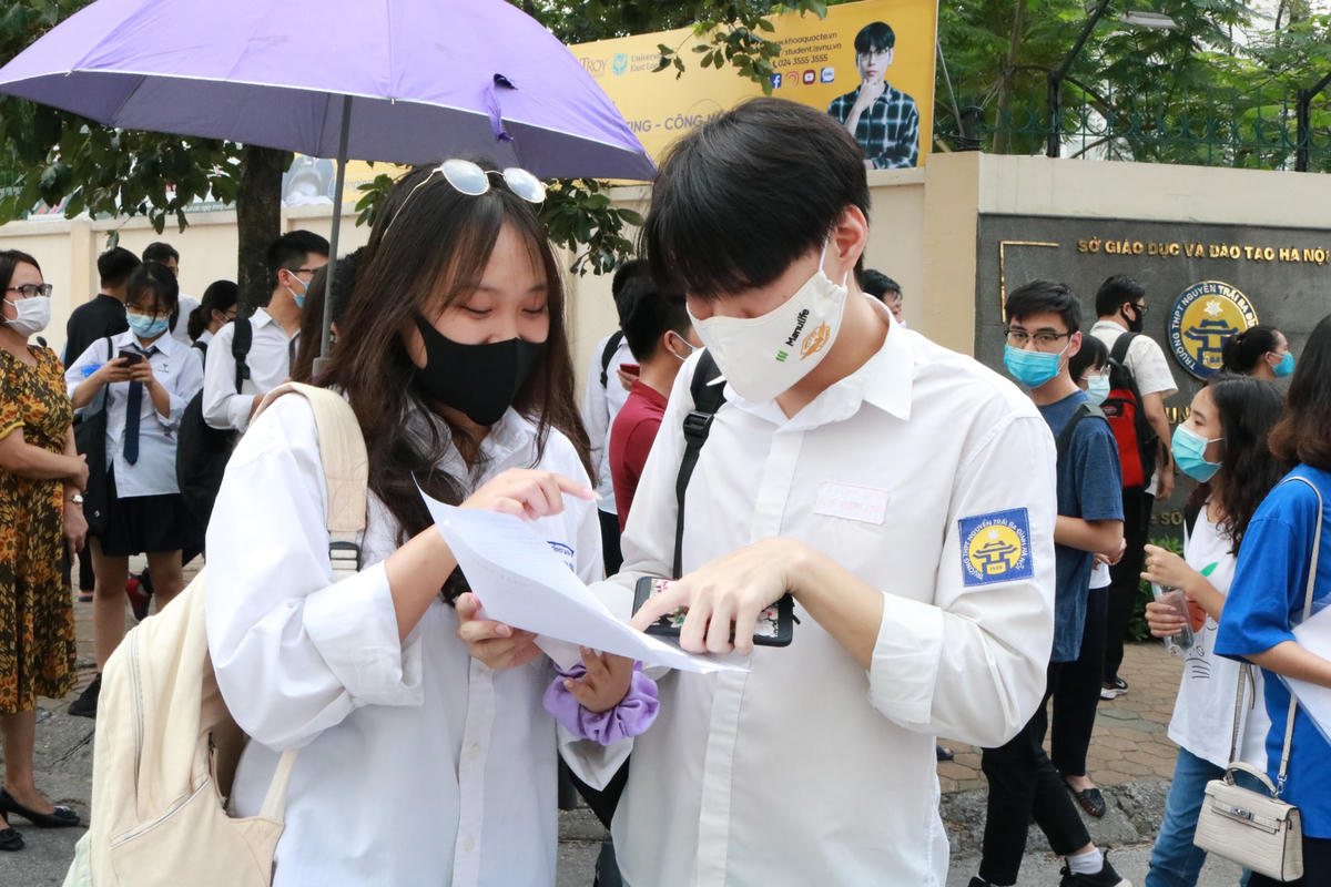 Thí sinh tại kỳ thi tốt nghiệp THPT.