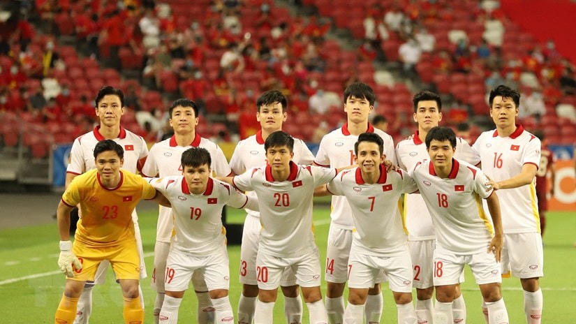 Đội tuyển Việt Nam tự tin giành vé vào chung kết AFF Cup 2022. (Ảnh: TTXVN).