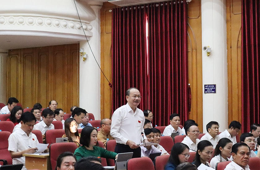 Đại biểu Phan Tấn Linh (huyện Nghi Xuân, Hà Tĩnh) đặt câu hỏi chất vấn.