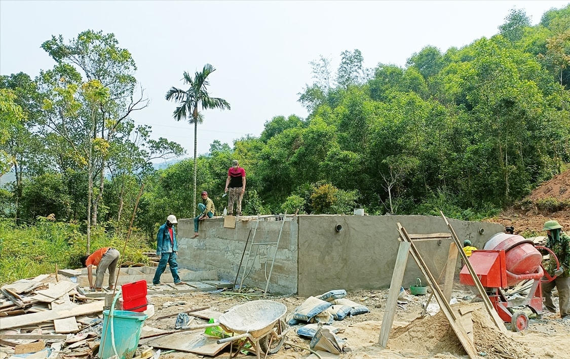 Một công trình nước sạch được xây dựng từ nguồn vốn Chương trình MTQG 1719.