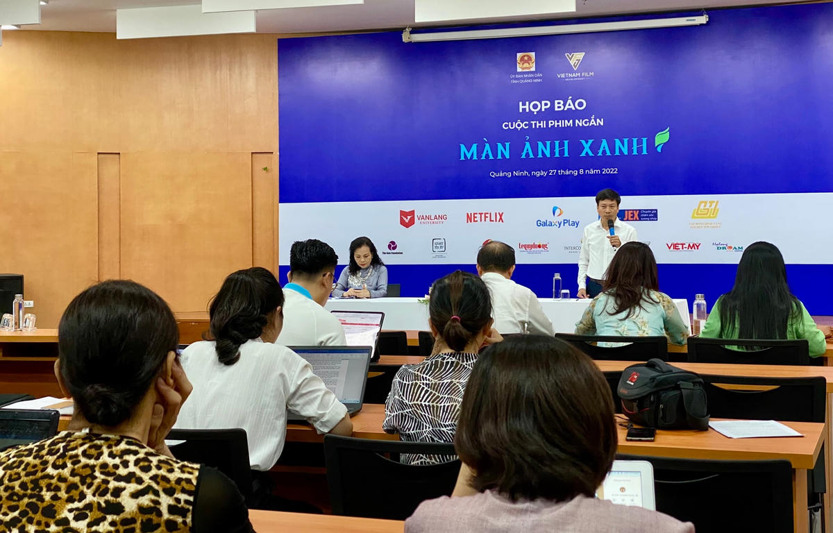 Họp báo cuộc thi phim ngắn "Màn ảnh Xanh".