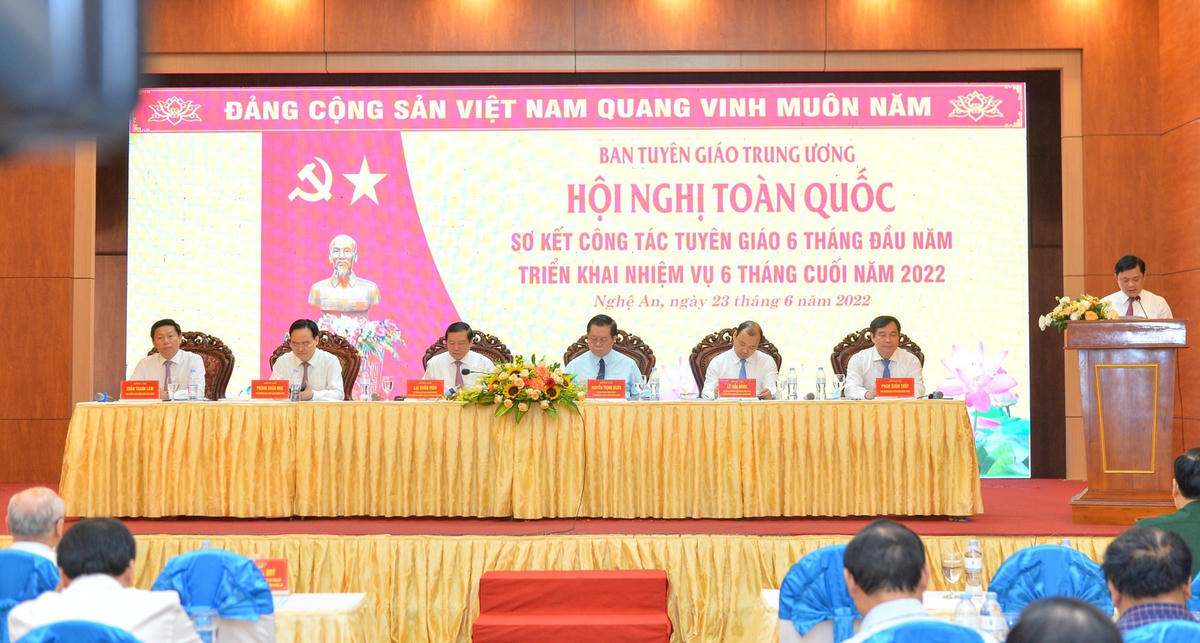 Lãnh đạo Ban Tuyên giáo chủ trì Hội nghị.