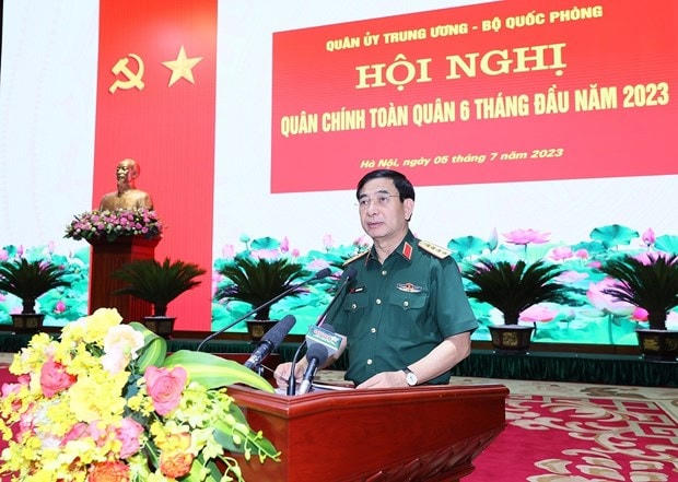 Đại tướng Phan Văn Giang, Bộ trưởng Bộ Quốc phòng. Ảnh: Dương Giang/TTXVN.