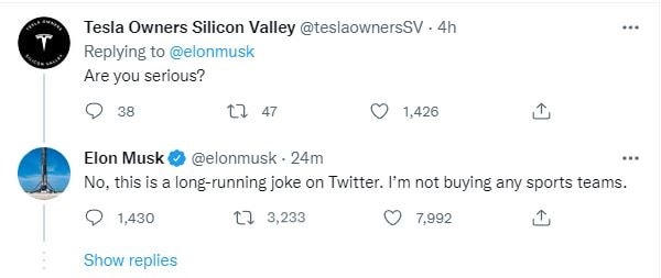 Việc Musk phủ nhận mua lại MU khiến sự hào hứng của cô động viên "Quỷ đỏ" không kéo dài lâu.  