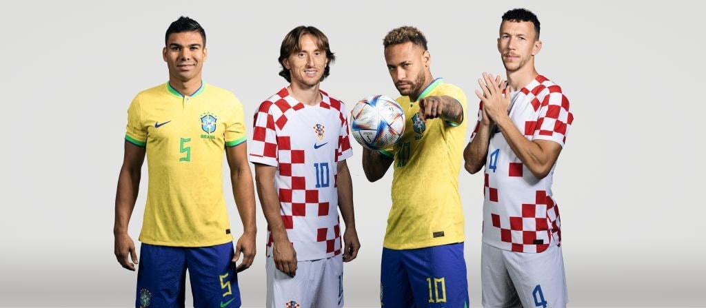 Rất khó để Modric và Perisic có thể gồng gánh Croatia ở tứ kết. Ảnh: Nike.