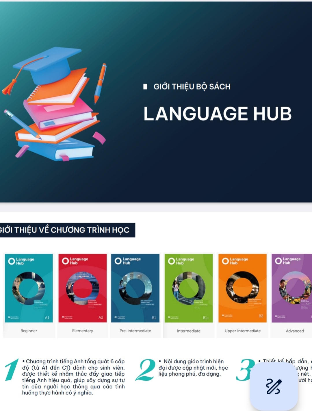 Giới thiệu về chương trình học Language Hub