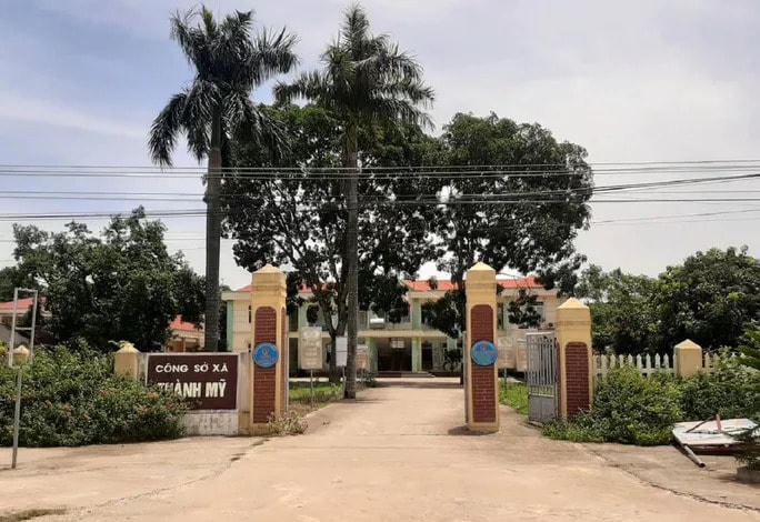 Trụ sở xã Thành Mỹ, nơi ông G. và bà H. công tác.