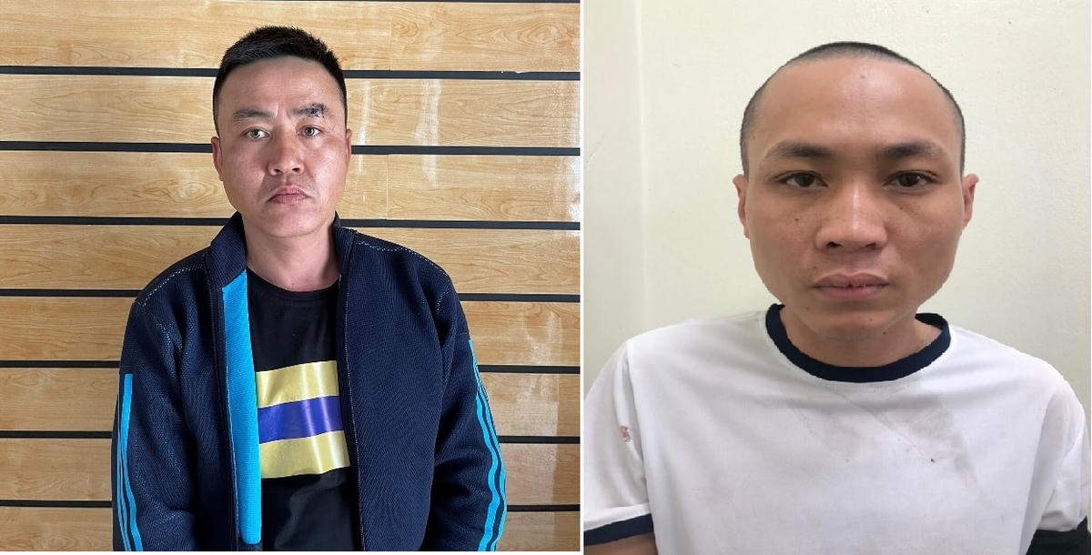 Trần Duy Hùng và Hoàng Cao Thắng. Ảnh: CA Quảng Ninh.