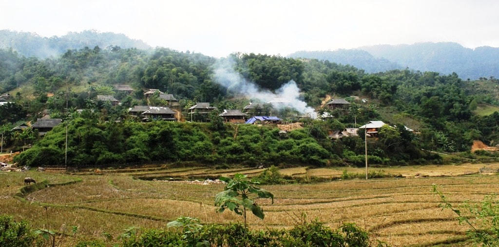 Một góc bản Kịt, xã Lũng Cao.  